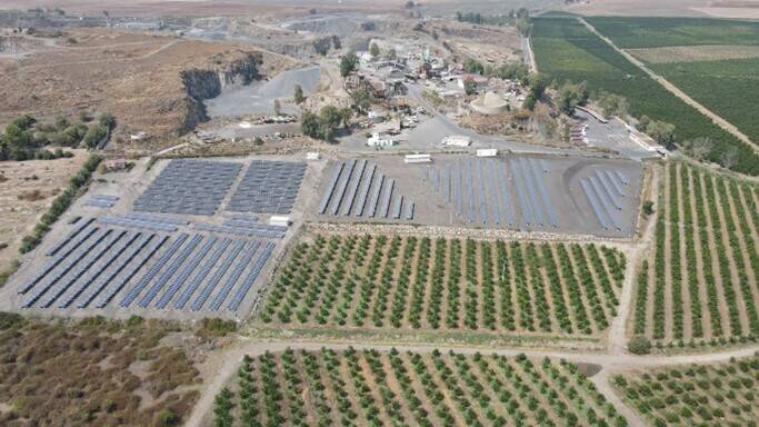 Quarry with SolarEdge installation