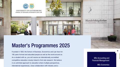 Masters Programmes 2025