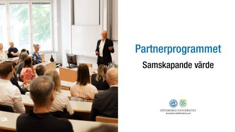 Partnerprogrammet – samskapande värde