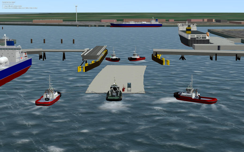 Departure from the construction dock in Zeebrugge.