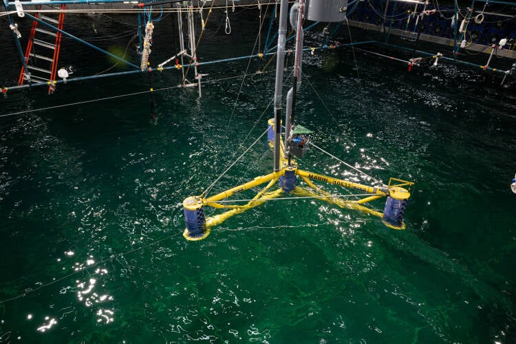 An overview of the OCG-Wind™ Float model in the basin.