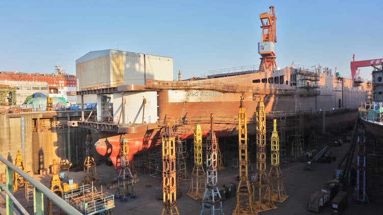 Ferry under construction at GSI.