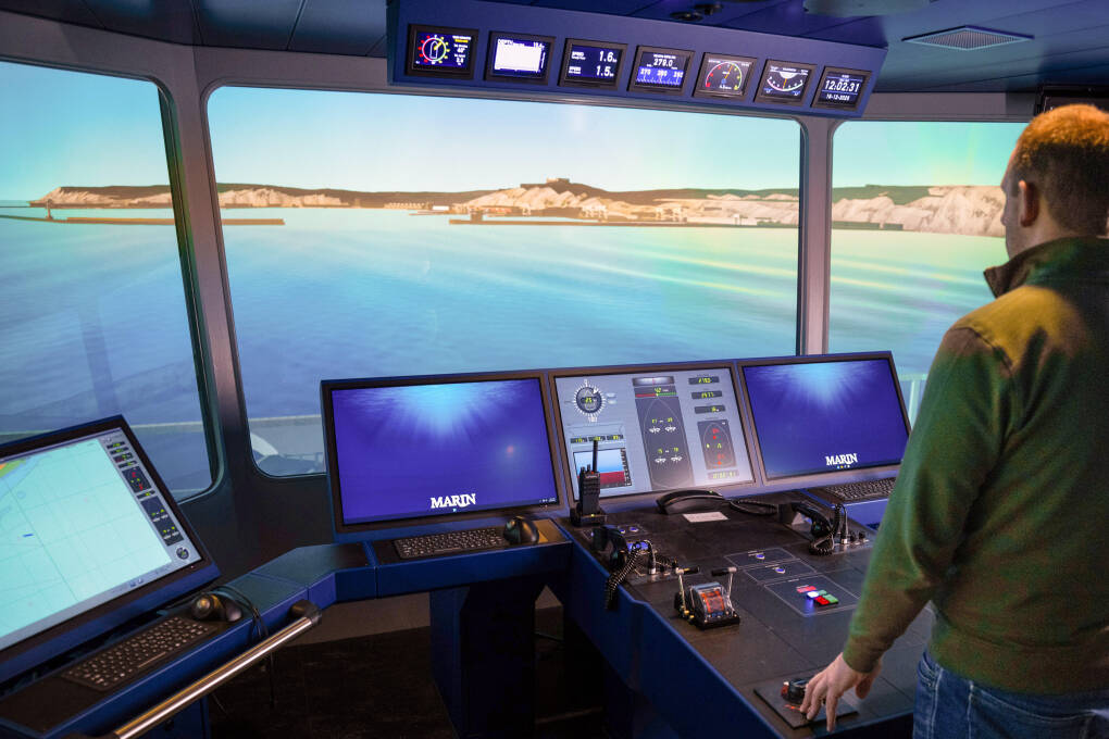 Captains carried out various manoeuvres in wind, waves and tidal conditions to familiarise them with the behaviour of the vessel.