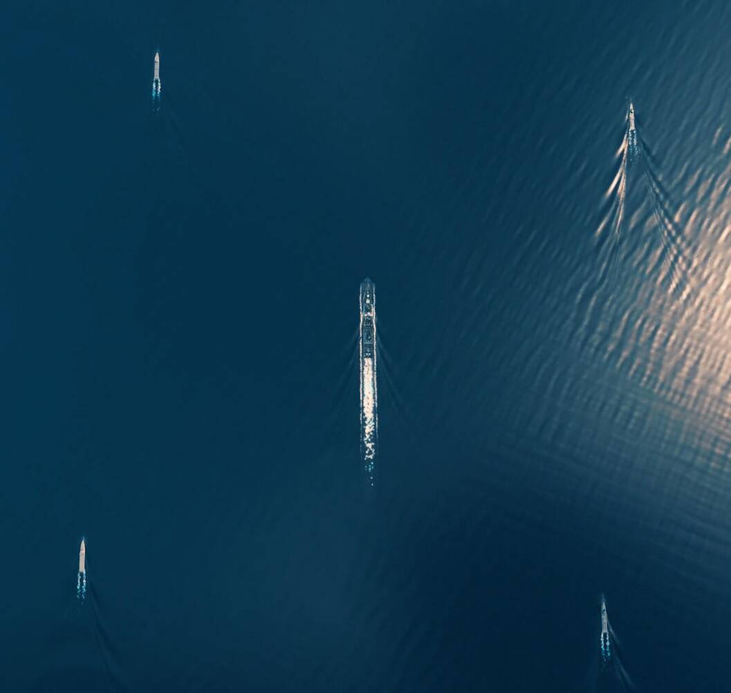 Figure 2: Sailing in rough conditions. Complete forward pod emergence events experienced.