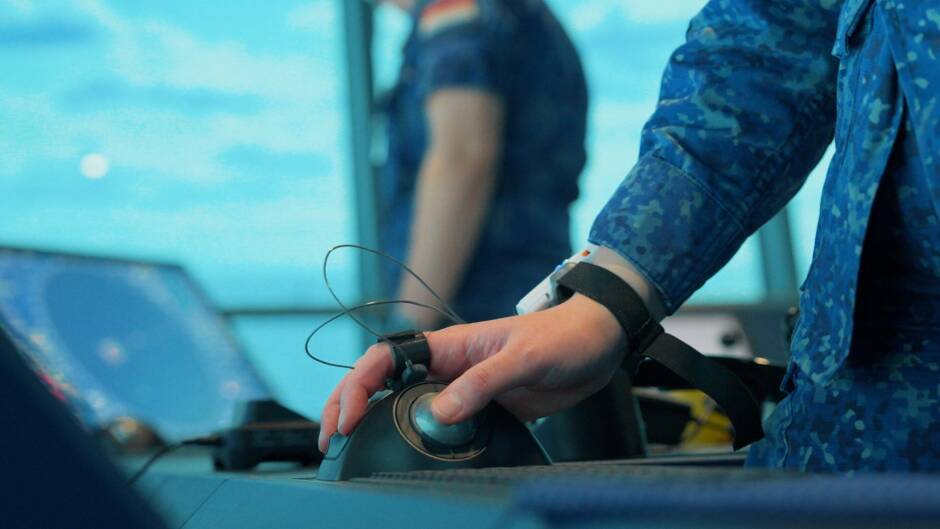 Figure 2: Sailing in rough conditions. Complete forward pod emergence events experienced.