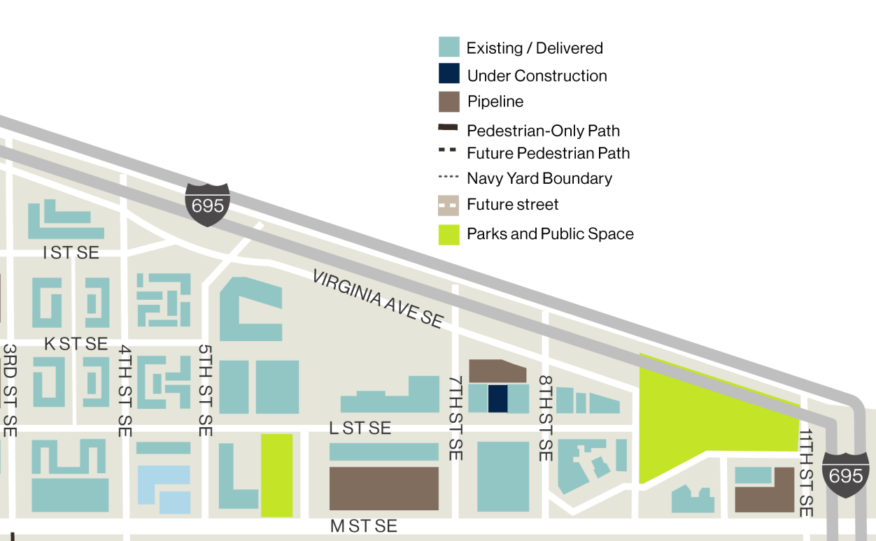 Future Development Map - 2022 Annual Report - Capitol Riverfront BID