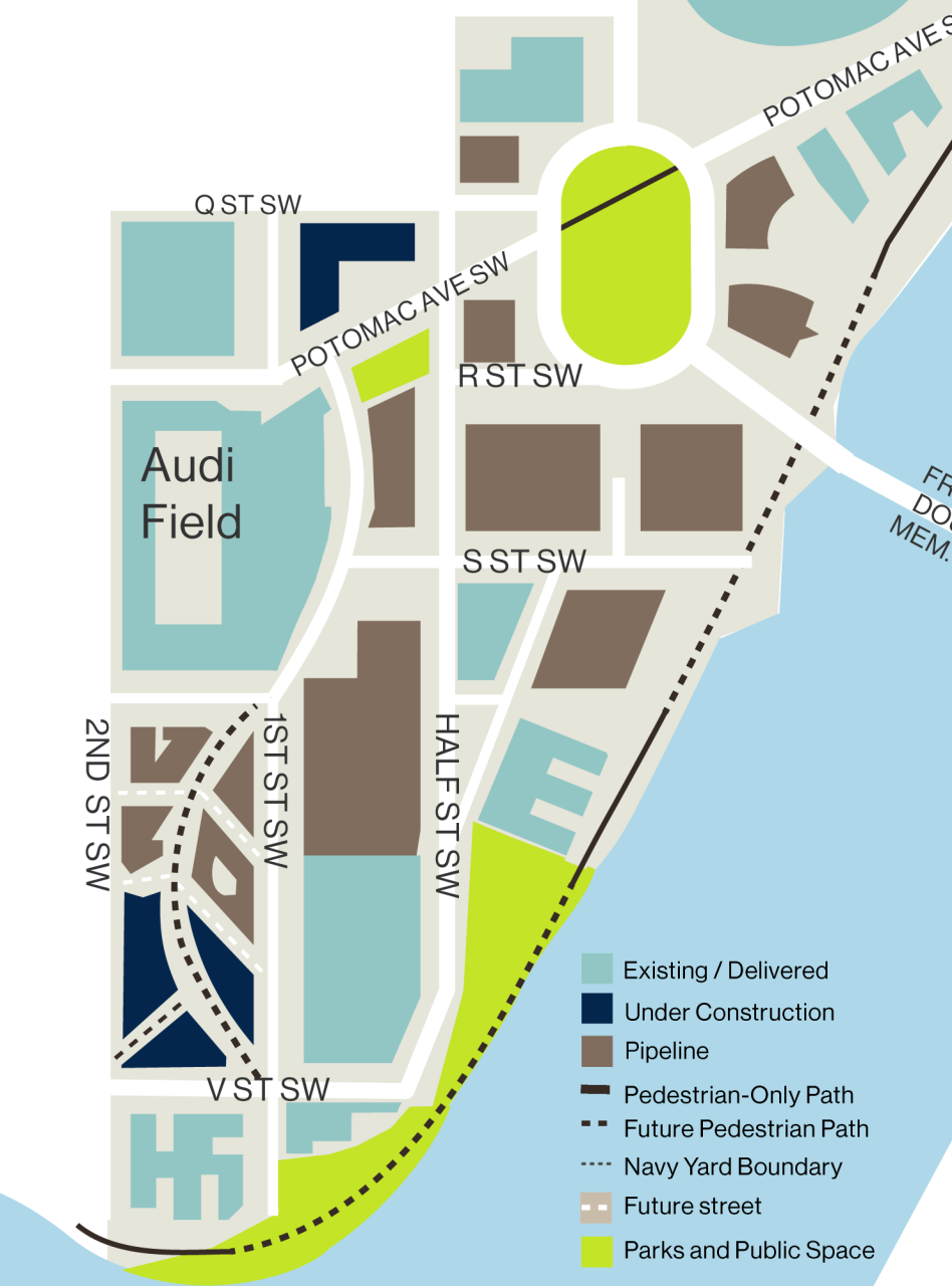 Future Development Map - 2022 Annual Report - Capitol Riverfront Bid