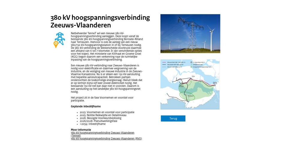 Projectdetailpagina ZL_380 KV Hoogspanningsverbinding Zeeuws-Vlaanderen ...