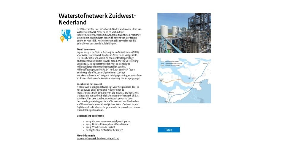 Projectdetailpagina ZL_Waterstofnetwerk Zuidwest-Nederland ...