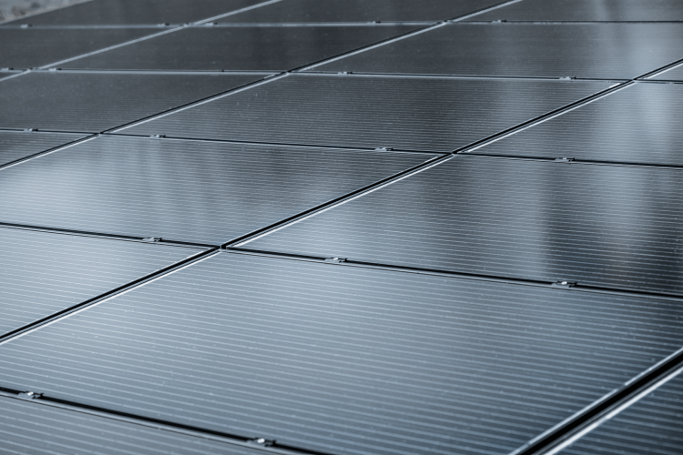 foto van zonnepanelen