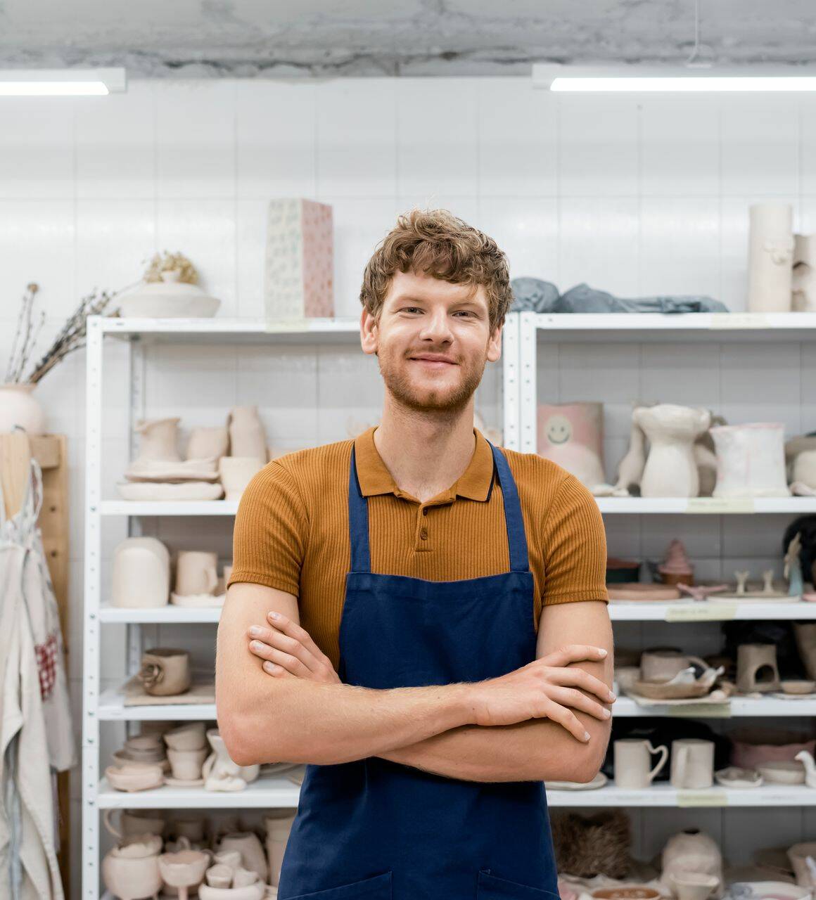 Man in atelier