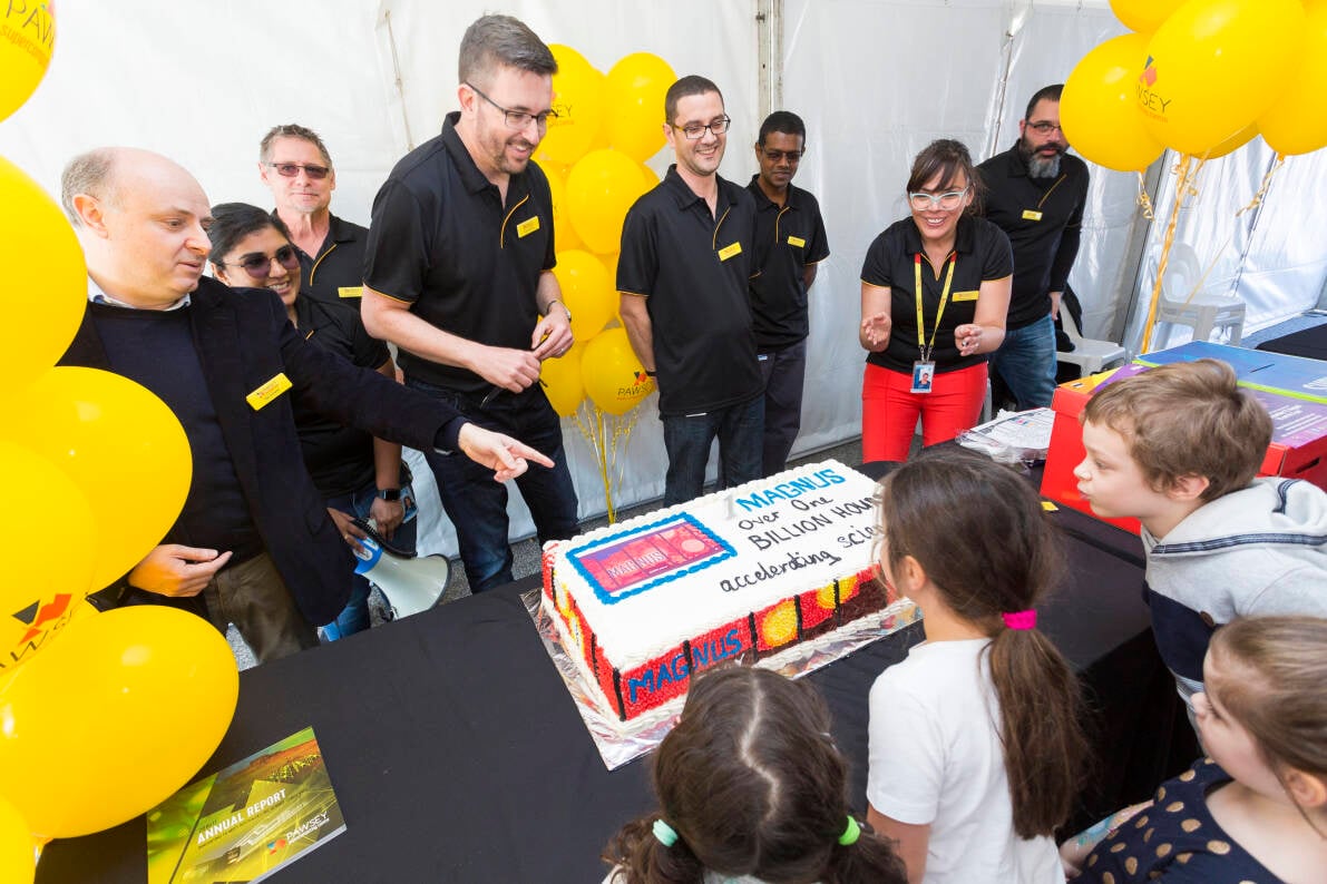 2018 August - Pawsey Open Day Magnus Birthday celebration