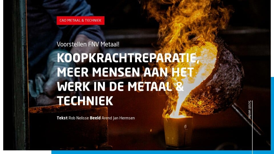 Voorstellen FNV Metaal - Cao-krant Metaal & Techniek 2023