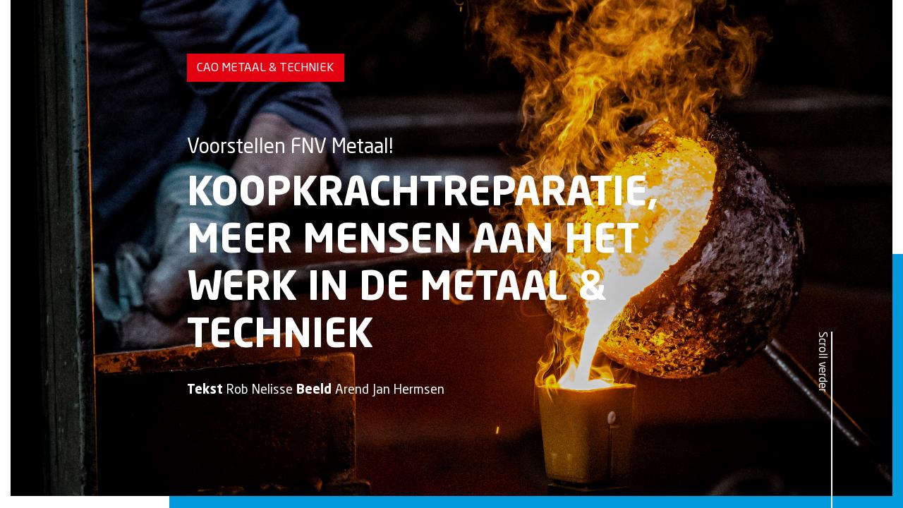 Voorstellen FNV Metaal - Cao-krant Metaal & Techniek 2023