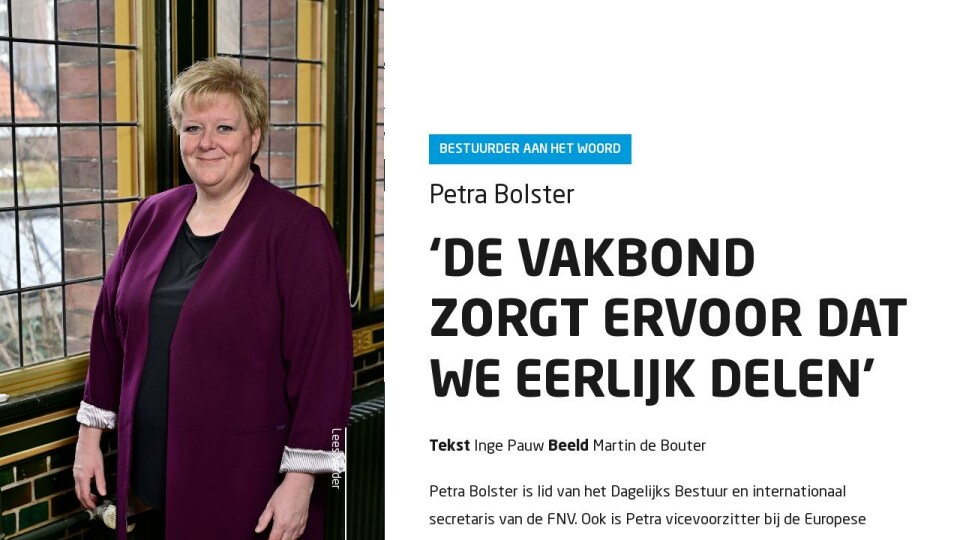 Bestuurder Aan Woord - FNV Magazine #1 | 2024