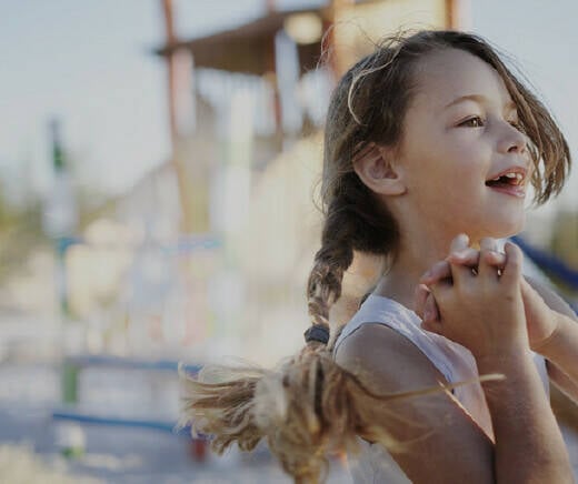 Young girl at Alkimos Beach