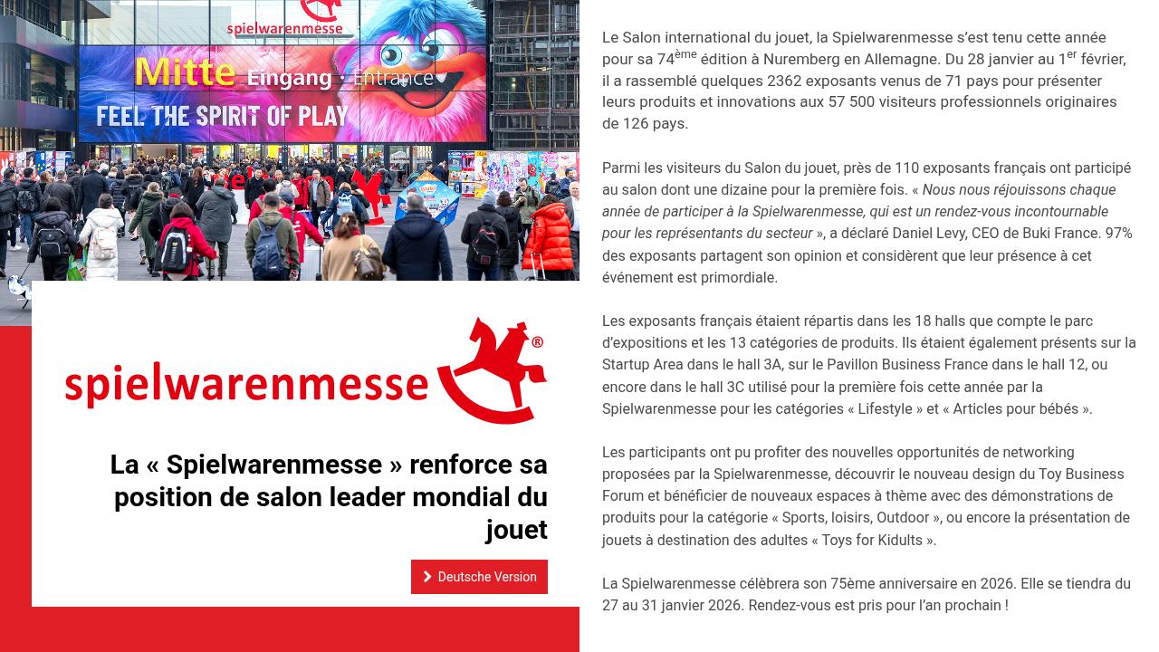 Salon International du jouet de Nuremberg 2025 - Q1-25-f