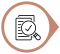 een bruine druppel met middenin een pictogram van een checklist of formulier