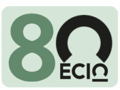 logo ECIO met het getal 80 erin verwerkt.