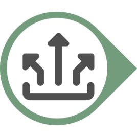 een wegwijzer met pijlen naar rechts en links, eronder het woord: Kiezen