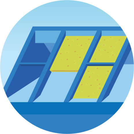 Illustratie dakisolatie