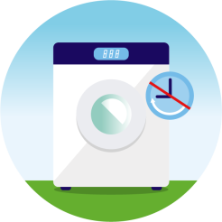 Icoon van een wasmachine