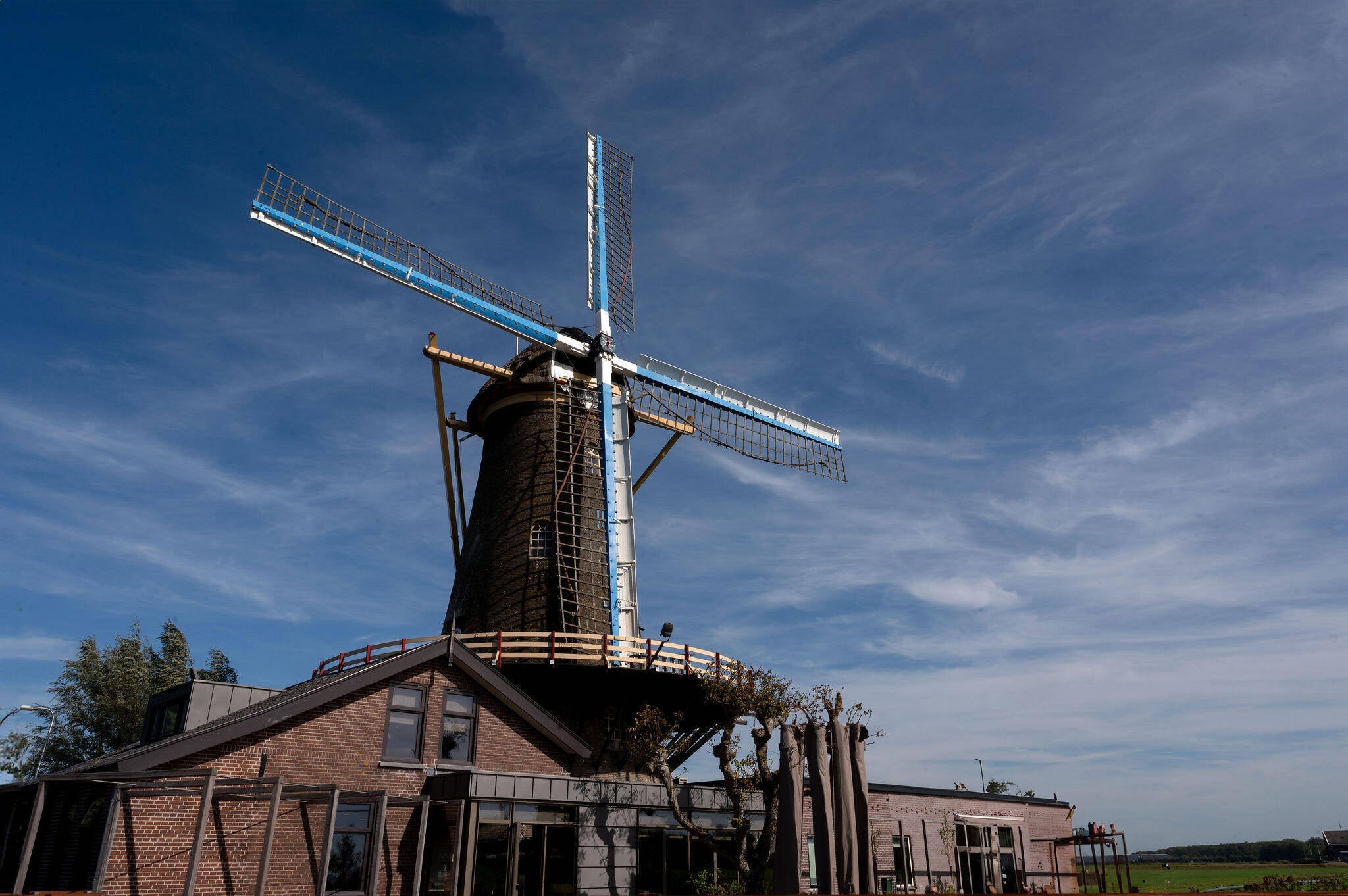 Foto van de molen bij Oud-Alblas