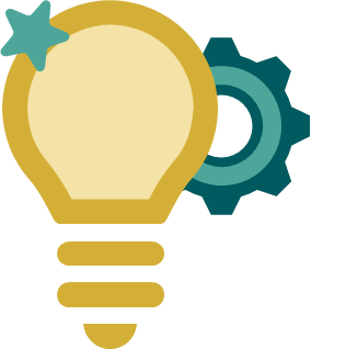 Illustratie van een ledlamp met een schroef erachter.