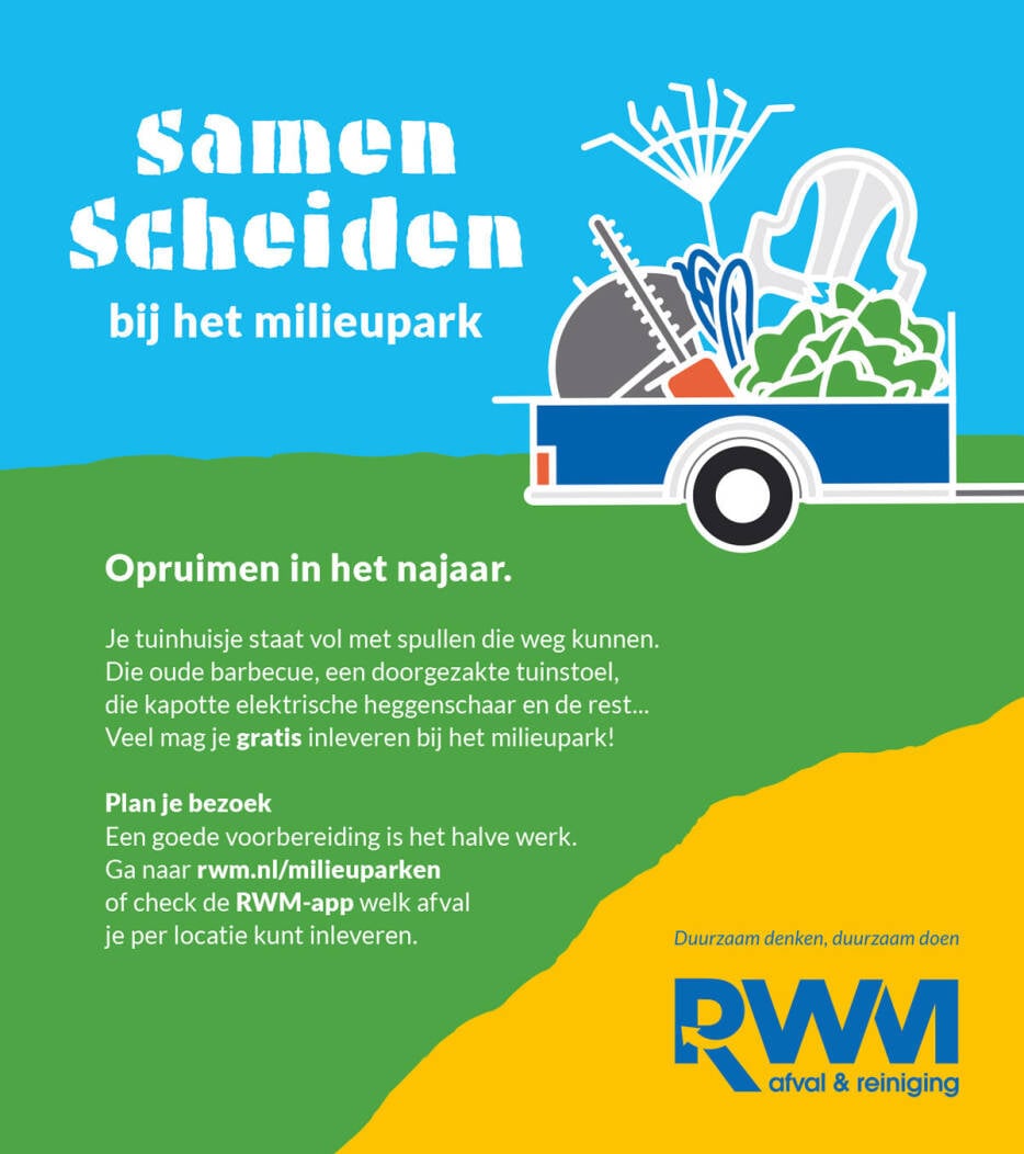 Samen scheiden bij het milieupark