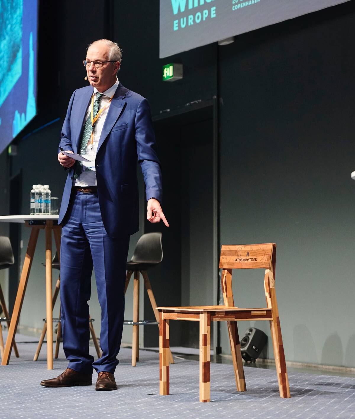 Pieter van Oord during a speach