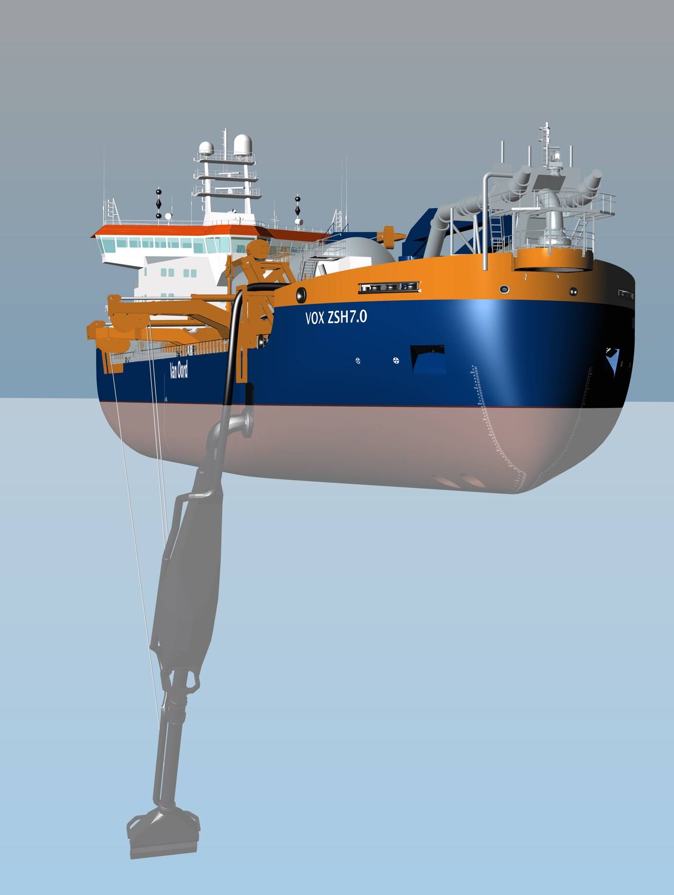 Computer model render of the VOX vessel