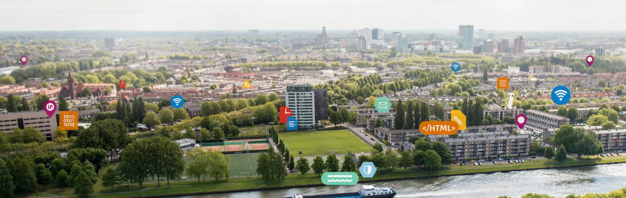 Luchtfoto van Utrecht