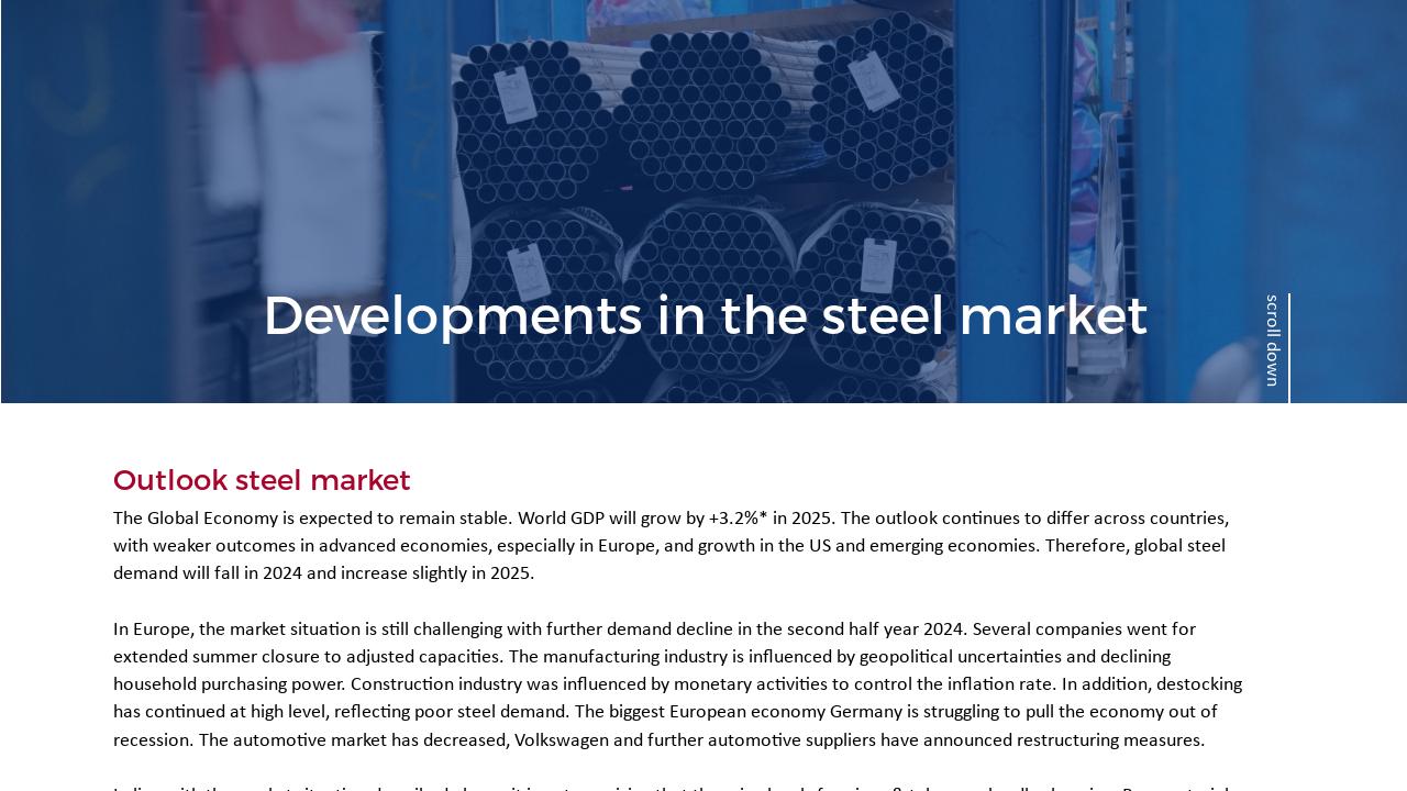 Developments in the steel market - VL Connect December 2024