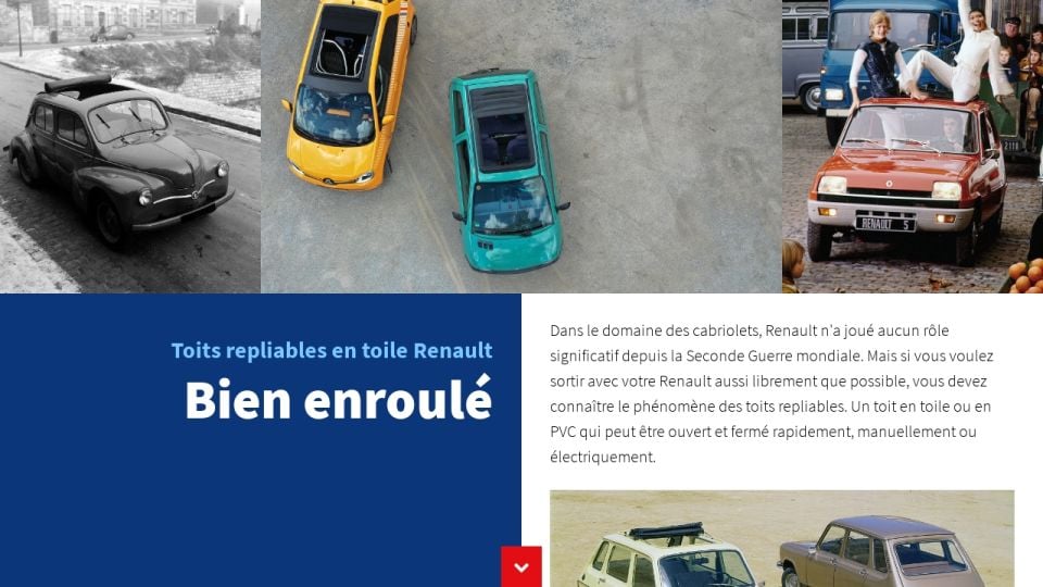Renault toit repliable en toile - Losange Magazine No. 10 été 2020