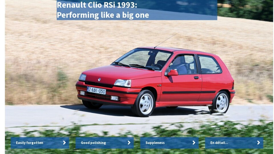 Renault Clio RSi 1993 - Losange Magazine issue 23 autumn 2023