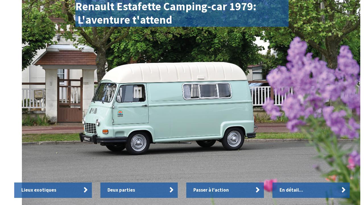 Le camping-car Passe partout: Estafette Alouette Renault