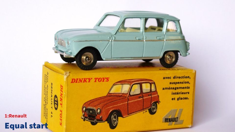 Dinky Toys 1 Soldier Driver Metal For Renault 4L Sinpar Military 